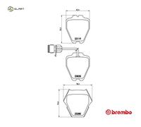 BREMBO P 85 054 Brake pad set