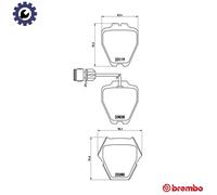 BRAKE PAD SET DISC BRAKE P 85 054 FOR AUDI A8/S8 AKE/AFB/AKN 2.5L 6cyl A8 3.3L