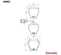 BREMBO P 85 054 Brake pad set