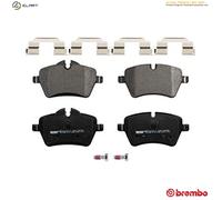P85057 Front Brake Pad Set 4x Pads Not Fitted Wear Indicator Braking By Brembo
