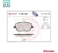 Brembo Xtra Front Brake Pads Fits VW Skoda Seat GTi RS FR Latest performance Pad