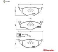 BRAKE PAD SET DISC BRAKE P 85 063 FOR AUDI ANY 1.2L 3cyl A2