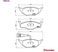 Brembo Brake Pad Set P 85 063 – Disc Brake for Audi A2 1.2L 3cyl Front