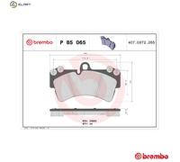 Brembo P85065 Front Disc Brake Pad - Set of 4