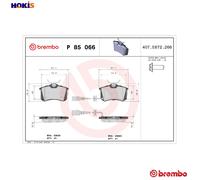 Brembo Brake Pad Set Rear With Caliper Screws Fits Audi A2 Seat Ibiza Skoda VW