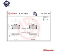 Brembo Brake Pad Set Rear With Caliper Screws Fits Audi A2 Seat Ibiza Skoda VW
