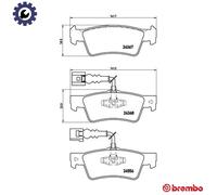 BREMBO P 85 068 Brake pad set