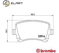 BRAKE PAD SET DISC BRAKE P 85 073X FOR VW GOLF/PLUS/VI/Convertible/Van/VAN 1.6L