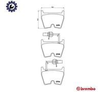BREMBO P85078 Brake Pad Set Front Fits Audi A6 R8 Spyder Lamborghini Diablo VW