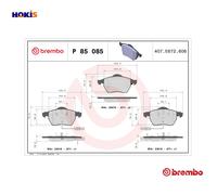 SEAT EXEO Brembo Brake Pads Front ST 2009-