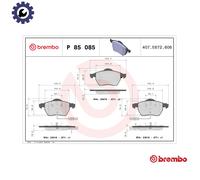 BRAKE PAD SET DISC BRAKE P 85 085X FOR SKODA VW HONGQI SEAT AUDI