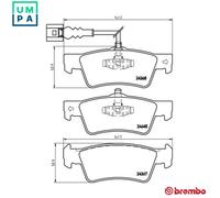 BREMBO P 85 091 Brake pad set