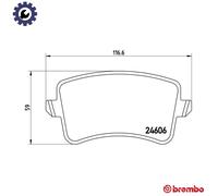 BRAKE PAD SET DISC BRAKE P 85 100 FOR AUDI A4/S4 Q5/SUV A5/Sportback/S5 2.0L A4