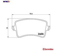 BRAKE PAD SET DISC BRAKE P 85 100X FOR AUDI A4/S4 Q5/SUV A5/Sportback/S5 2.0L A4