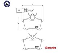 BREMBO P 85 101 Brake pad set