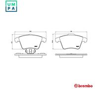 BRAKE PAD SET DISC BRAKE P 85 106 FOR VW CARAVELLE/TRANSPORTER/Bus/KOMBI/Mk/T6