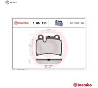 Brembo Rear Brake Pad Set fits VW Touareg 2002-2018 2.5 3.0 3.2 3.6 4.2 5.0
