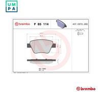 Rear Brake Pad Set Fits Audi A1 A3 Seat Altea Altea XL Leon Skoda Yeti VW BREMBO