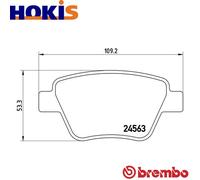 BREMBO P 85 114X Brake pad set