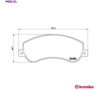 Brake Pad Set For Disc Brake Front For Bosch System Fits VW Amarok BREMBO P85115