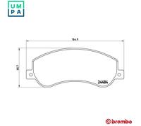 Brake Pad Set For Disc Brake Front For Bosch System Fits VW Amarok BREMBO P85115