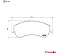 Brake Pad Set For Disc Brake Front For Bosch System Fits VW Amarok BREMBO P85115