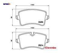 BRAKE PAD SET DISC BRAKE P 85 119 FOR AUDI Q3/SUV A6/S6/Allroad A7/Sportback A6