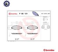 BREMBO P 85 121 Brake pad set
