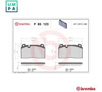 Brake Pads Set fits AUDI A7 4G 3.0D Front 14 to 18 Brembo 8R0698151AA Quality