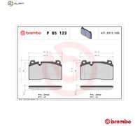 Brake Pads Set fits AUDI A7 4G 3.0D Front 14 to 18 Brembo 8R0698151AA Quality