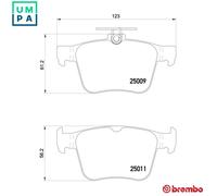 BREMBO P 85 124E Brake pad set