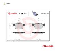 Brembo P 85 124X Brake Pad