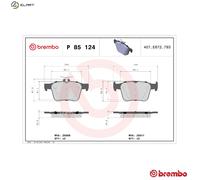 Rear Brake Pad Set Fits Audi A3 Q2 Q3 TT Cupra Ateca Seat Ateca Skoda VW BREMBO