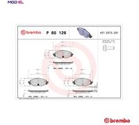 Front Brake Pad Set Fits Audi A3 Q2 Q3 TT Cupra Ateca Leon Seat Skoda VW BREMBO