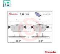 Brake pads P 85 128 BREMBO for AUDI A8 D4 Q5