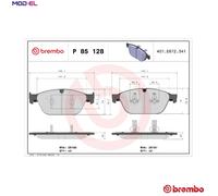 Brake pads P 85 128 BREMBO for AUDI A8 D4 Q5