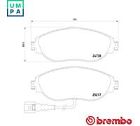 BRAKE PAD SET DISC BRAKE P 85 131X FOR VW T-ROC SHARAN/VAN GOLF/VII CC/B7/B6