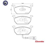 Front Brake Pads Japanparts Audi A3 8V Seat Leon Skoda Octavia III