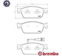 BRAKE PAD SET DISC BRAKE P 85 141 FOR VW TRANSPORTER/T5/Bus/Platform/Chassis