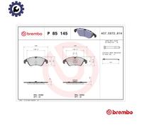Brembo P85145 Brake Pads Set Front