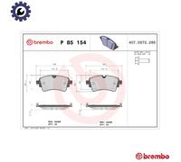 Brembo Xtra Brake Pad Set P85154X Rear Axle - High Quality - Free Shipping