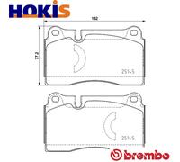 BREMBO P 85 159 Brake pad set
