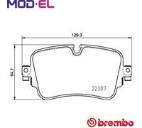 BREMBO P 85 161 Brake pad set