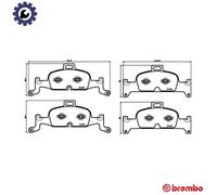 BREMBO P 85 164 Brake pad set