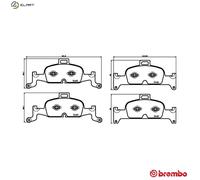 BREMBO P 85 164 Brake pad set