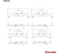 BRAKE PAD SET DISC BRAKE P 85 164G FOR AUDI A4/B9/Allroad A5/Sportback Q5 A6