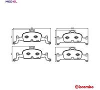Brake pads P 85 164X BREMBO for AUDI A4 B9 A4 B9 Avant A4 Allroad B9 A5 Q5 A6 C8