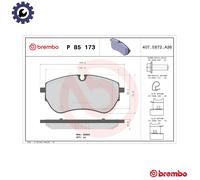 BRAKE PAD SET DISC BRAKE P 85 173 FOR VW DDXB/DDXE/DDXA/DDXC 3.0L 6cyl AMAROK