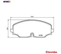 BREMBO P 85 176 Brake pad set