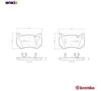Brembo Front Brake Pad Set fits Audi Q5